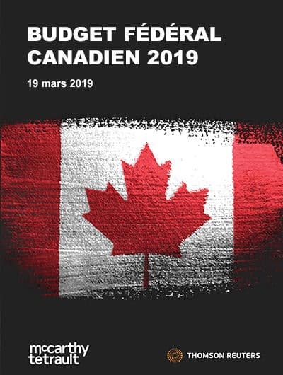 Commentaire relatif au budget fédéral de 2019